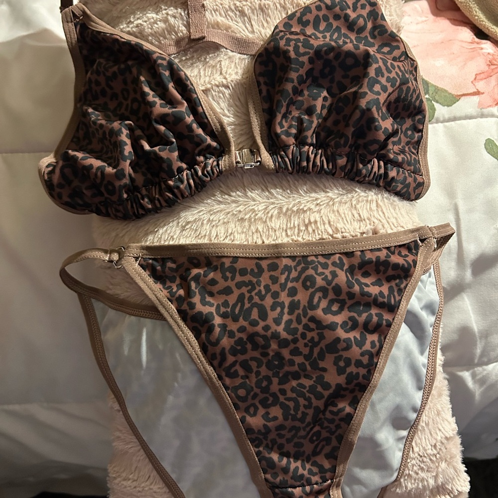 Leopard Print Bikini Set